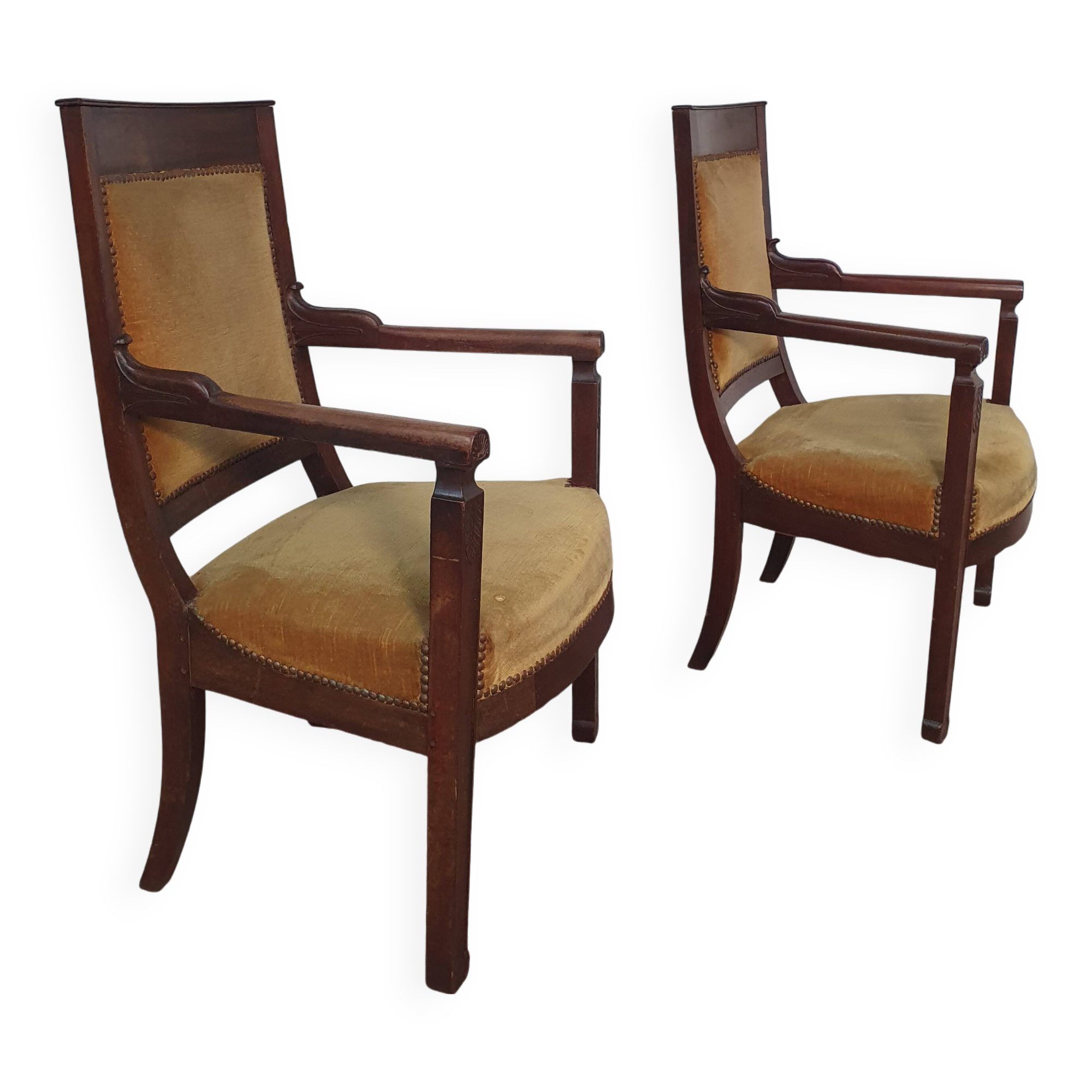 Pair of Empire period armchairs