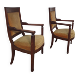 Paire de fauteuils d époque Empire