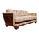 Macassar veneer Art Deco sofa with floral fabric, Austria, 1930s.