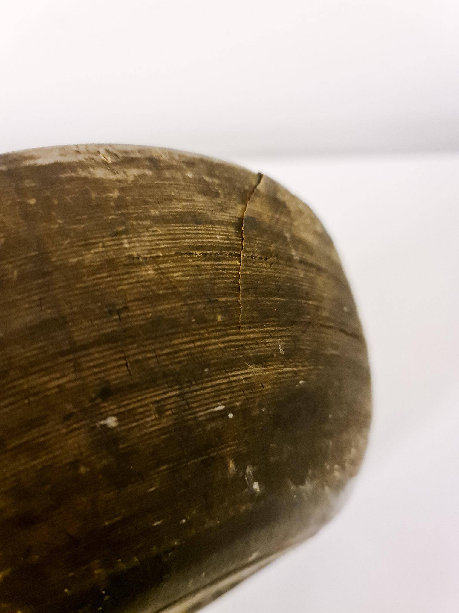 Swedish folk art, unique farmer's bowl from the 19th century.