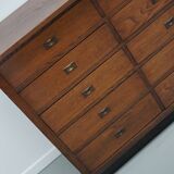 Large Art Deco Dutch Oak Apothecary / Filing Cabinet or Sideboard, 1930s