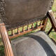 Pair of henri ll leather armchairs pushed back end 19 th