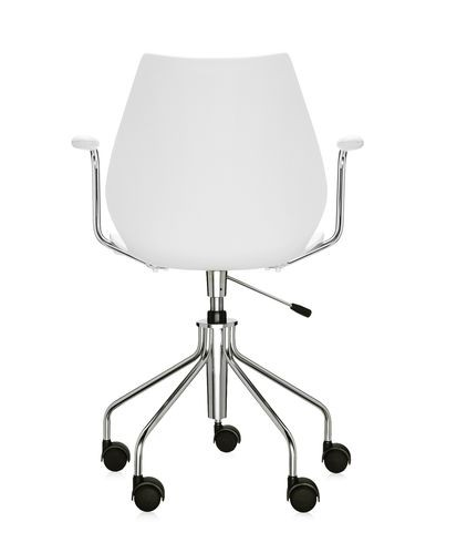 Swivel chair on wheels, design Vico Magistretti,  kartel