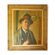 Charles François Prosper Guérin (1875/1939) - Autoportrait à la pipe - Huile sur toile - Signé.