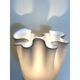 Contemporary Milky-Beige Murano Style Glass Table Lamp