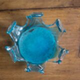 Cup scratch blue murano