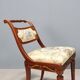 Chaises victoriennes anciennes en acajou et tissu, Royaume-Uni, XIXe siècle
