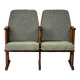 Vintage Green Folding Cinema Chairs, 1970s Czechoslovakia