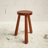 tripod stool in solid pine