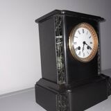 Black and green marble clock