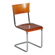 Bauhaus Chair in Beech and Chromed Steel, Czech, 1930s