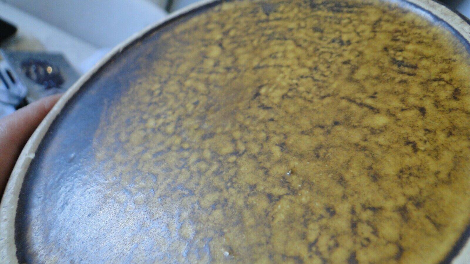 Old large vase st clement france ethnic relief decor n° 9128 60s rare