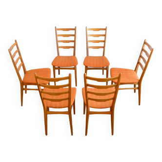 Set of 6 dining chairs by Mignon Möbel vintage 1960s