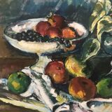 Tableau peinture ancienne nature morte XXe