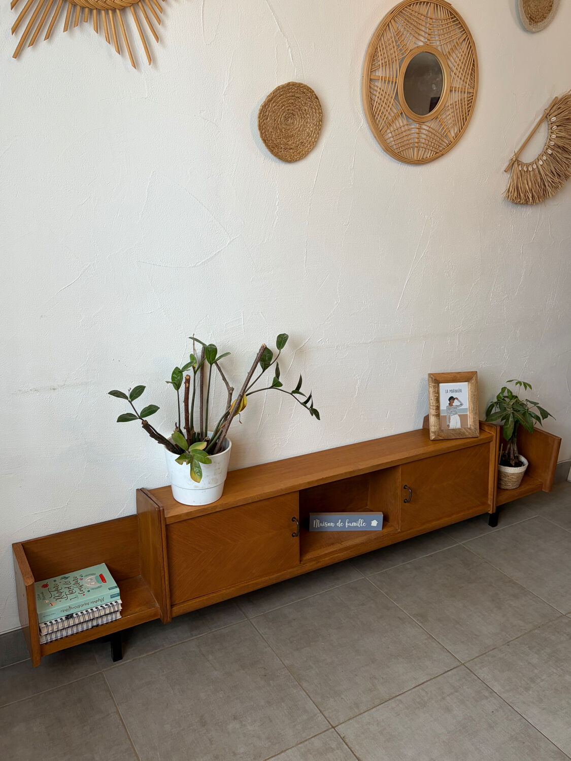 Vintage teak enfilade (shallow)