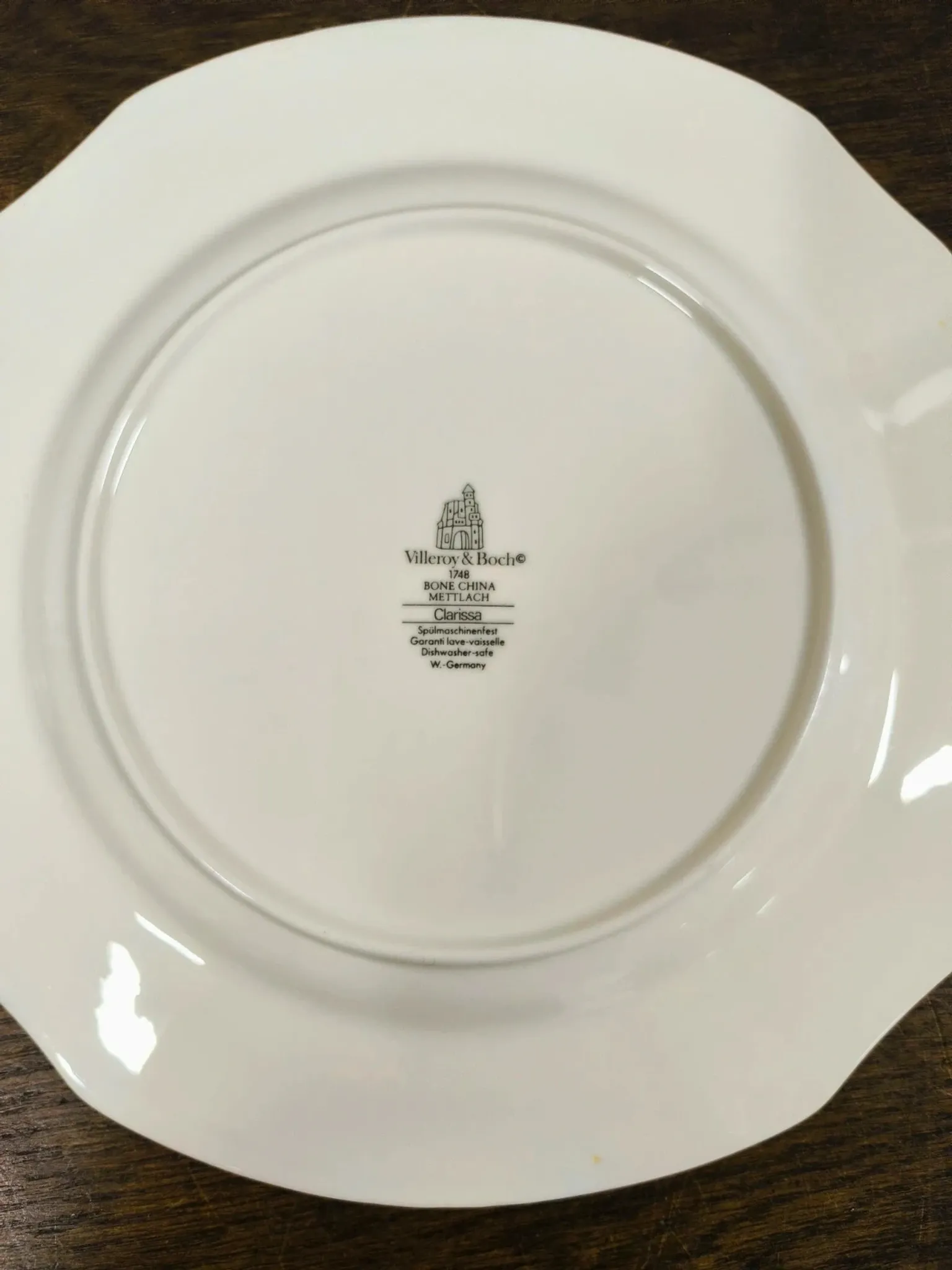 Set of Villeroy & Boch "Clarissa" plates - Bone China - Ø 26.5 cm