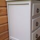 Commode vintage relookée gris