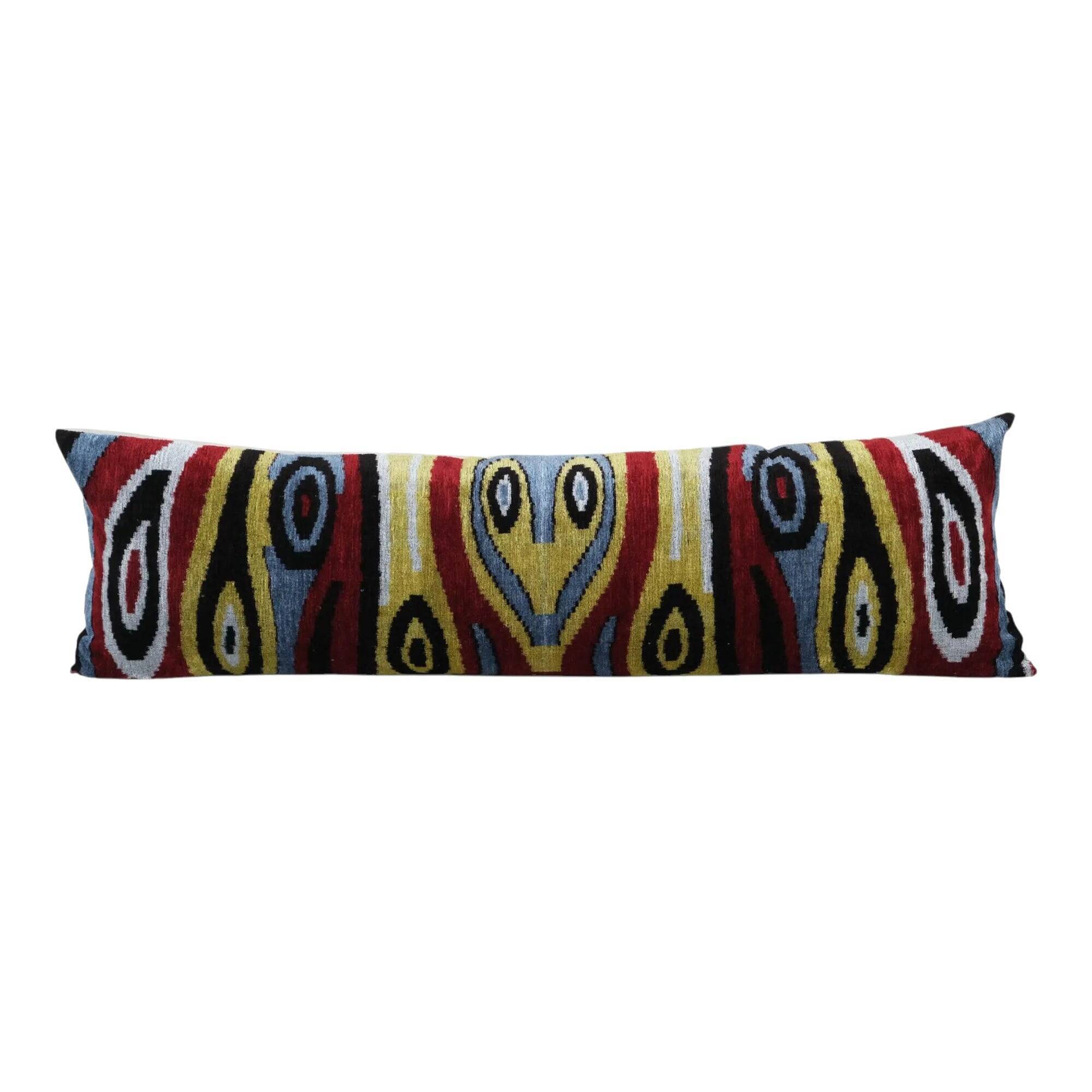 Vintage ikat cushion cover 36x119 cm