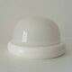 Vintage wall lamp in opaline and lacquered wood