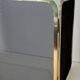 Three-Panel Folding Fire Screen in Polished Brass and Steel Mesh