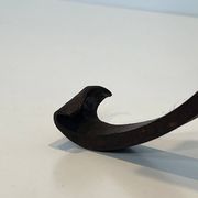 Paire de chenets modernistes en fer forgé
