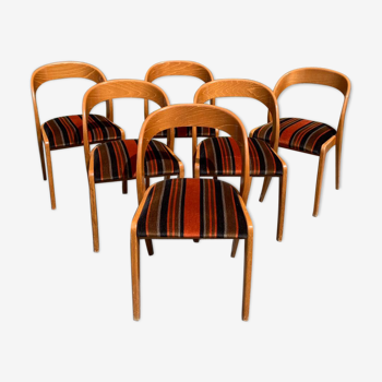 Série de 6 chaises "Gondole" Baumann