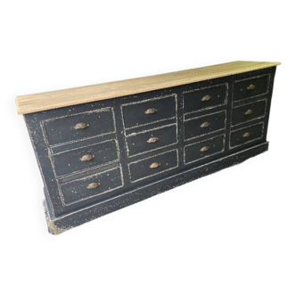 Old 12-drawer commercial cabinet