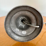 Gray patina pewter candle holder lamp base