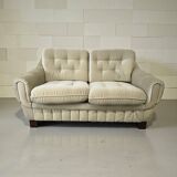 Vintage space age two-seater sofa