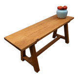Solid oak bench