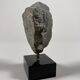 Sculpture of a Buddha head in grey schist from Gandhara, ancient Greece.