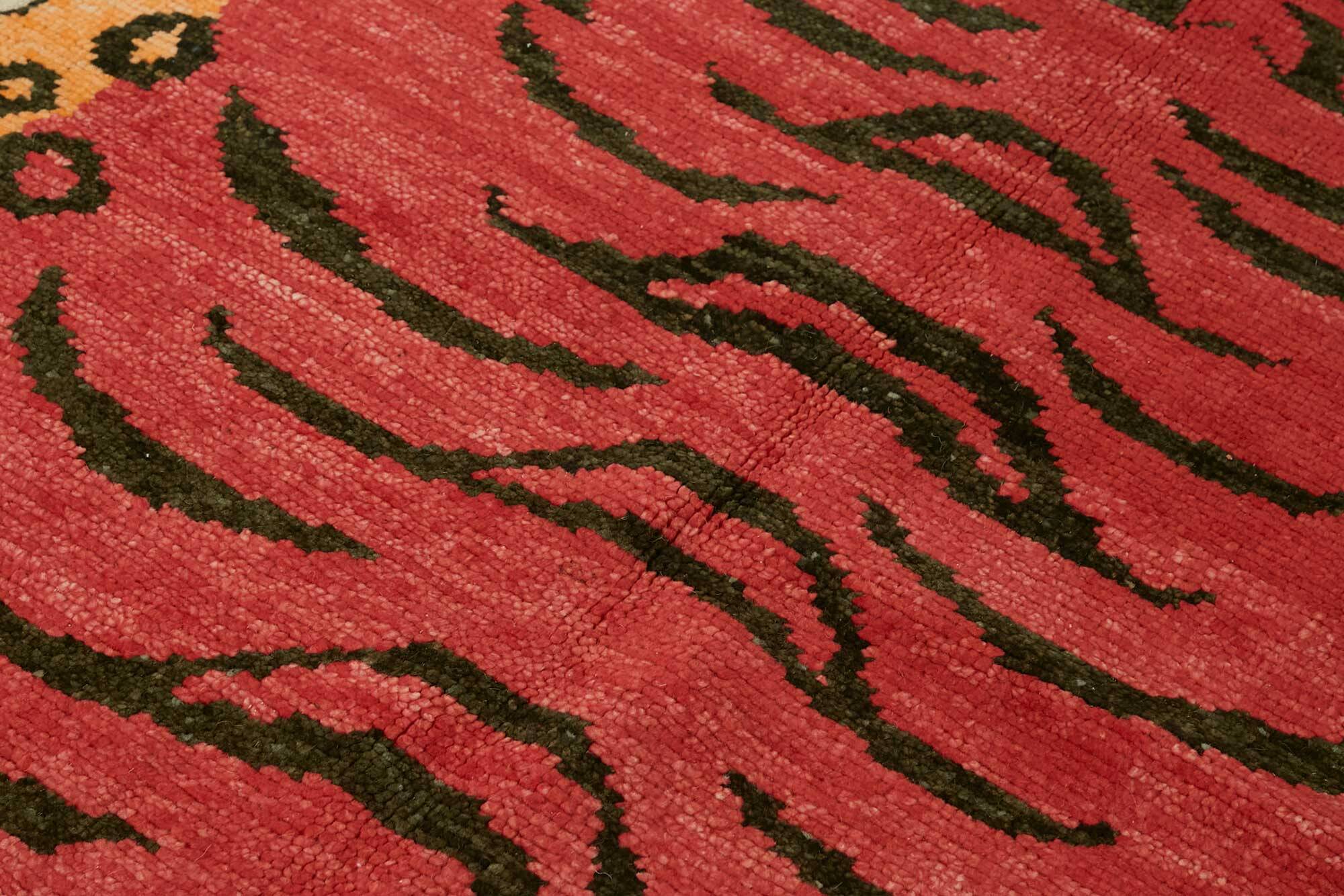 Turkish Handknotted Wool Tiger Rug  142 cm x 227 cm