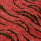 Tapis tigre turc en laine noué à la main 142 cm x 227 cm