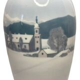 Royal Copenhagen (attributed to) 20th century polychrome porcelain vase