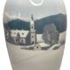 Royal Copenhagen (attributed to) 20th century polychrome porcelain vase