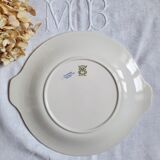 7 mismatched antique dessert plates accompanied by a pie dish