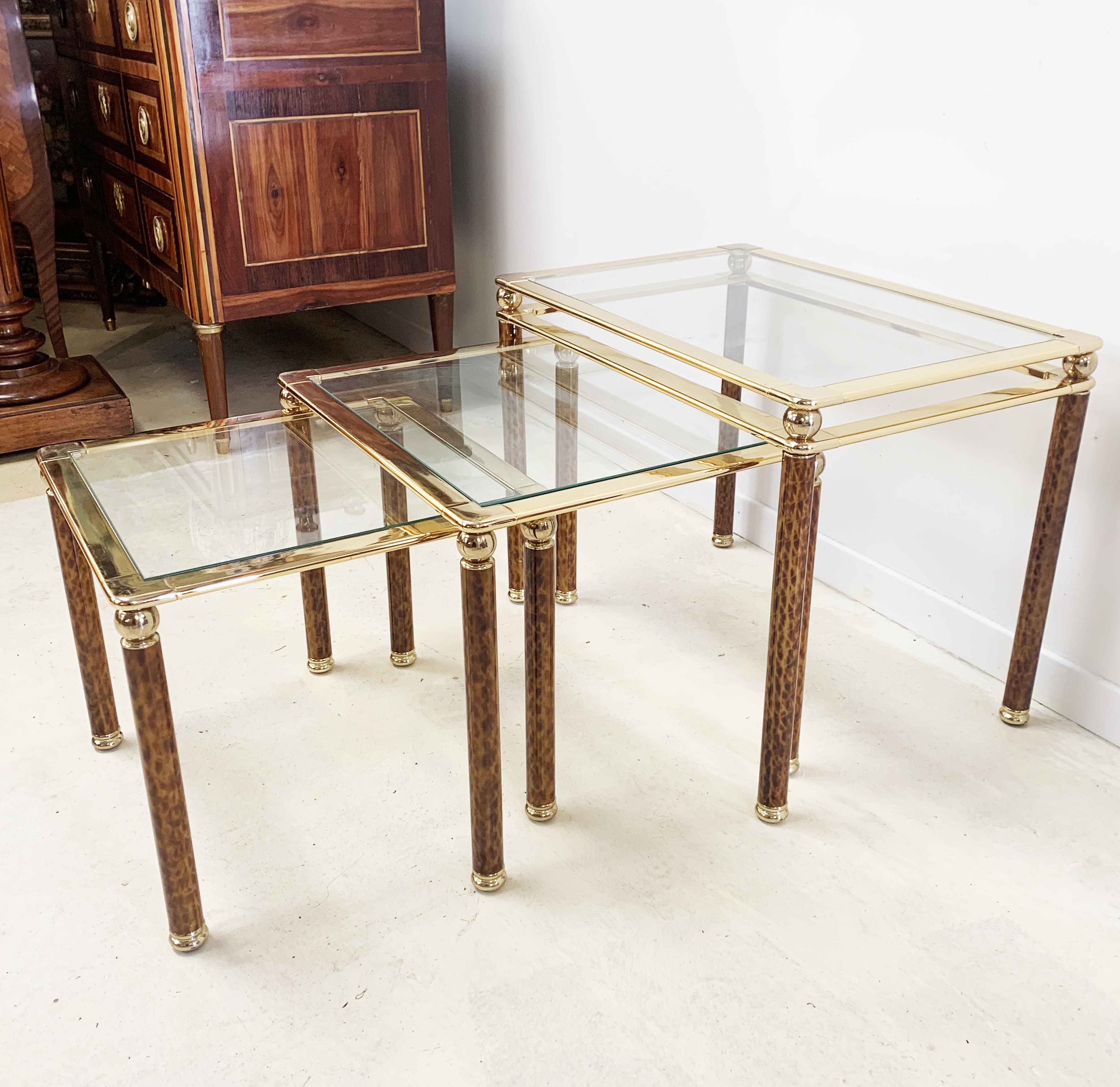 Lancel brass and scales nesting tables