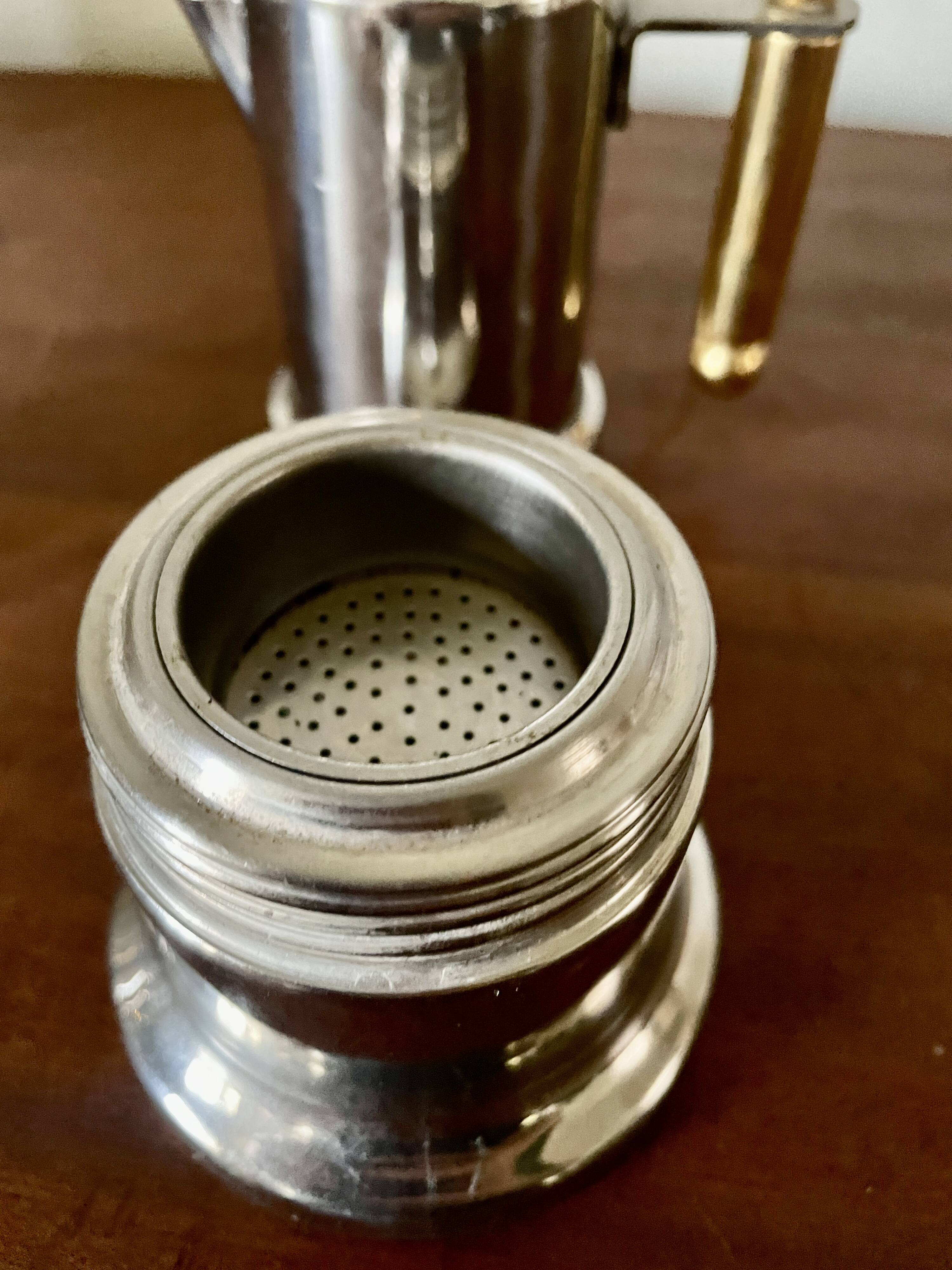 Vev Vigano Kontessa 1-cup cafetière, kettle, Italy