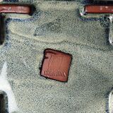 Chinese tea set in glazed terracotta, teapot and 4 cups, 1980s.