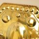 Single mid-century Swedish brass sconce for two candles