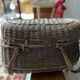Bressan basket in old wicker, with handles and closure
