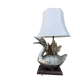 Lampe canard en étain