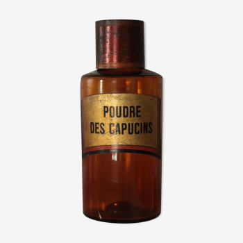 Pharmacy bottle "Poudre des capucins"