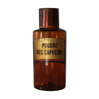 Pharmacy bottle "Poudre des capucins"