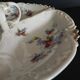 Serving dish beggar porcelain flowered Limoges early 20th century