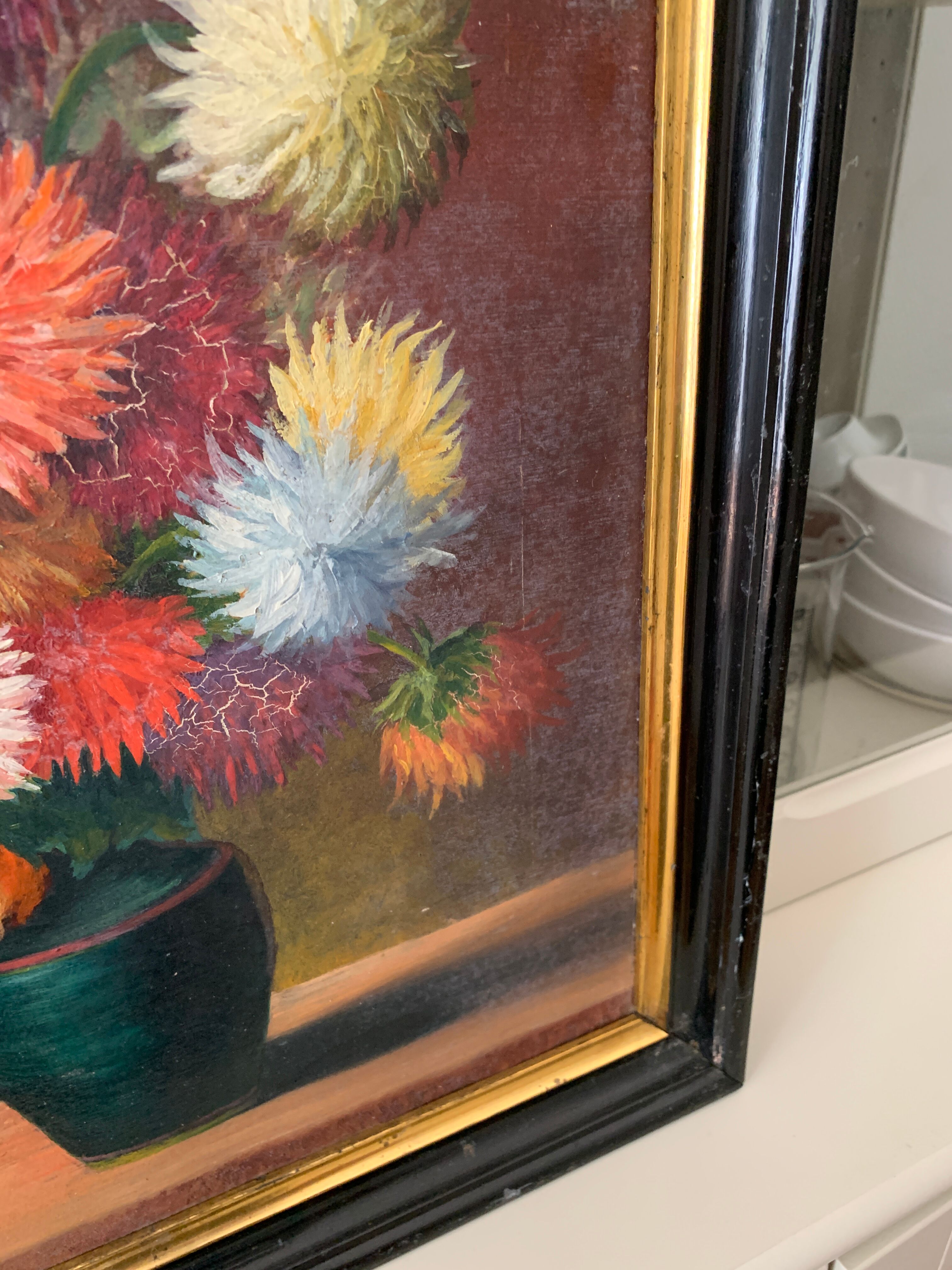 Ancient flower painting