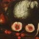 Peinture ancienne nature morte aux fruits, huile sur toile, XVIII Century