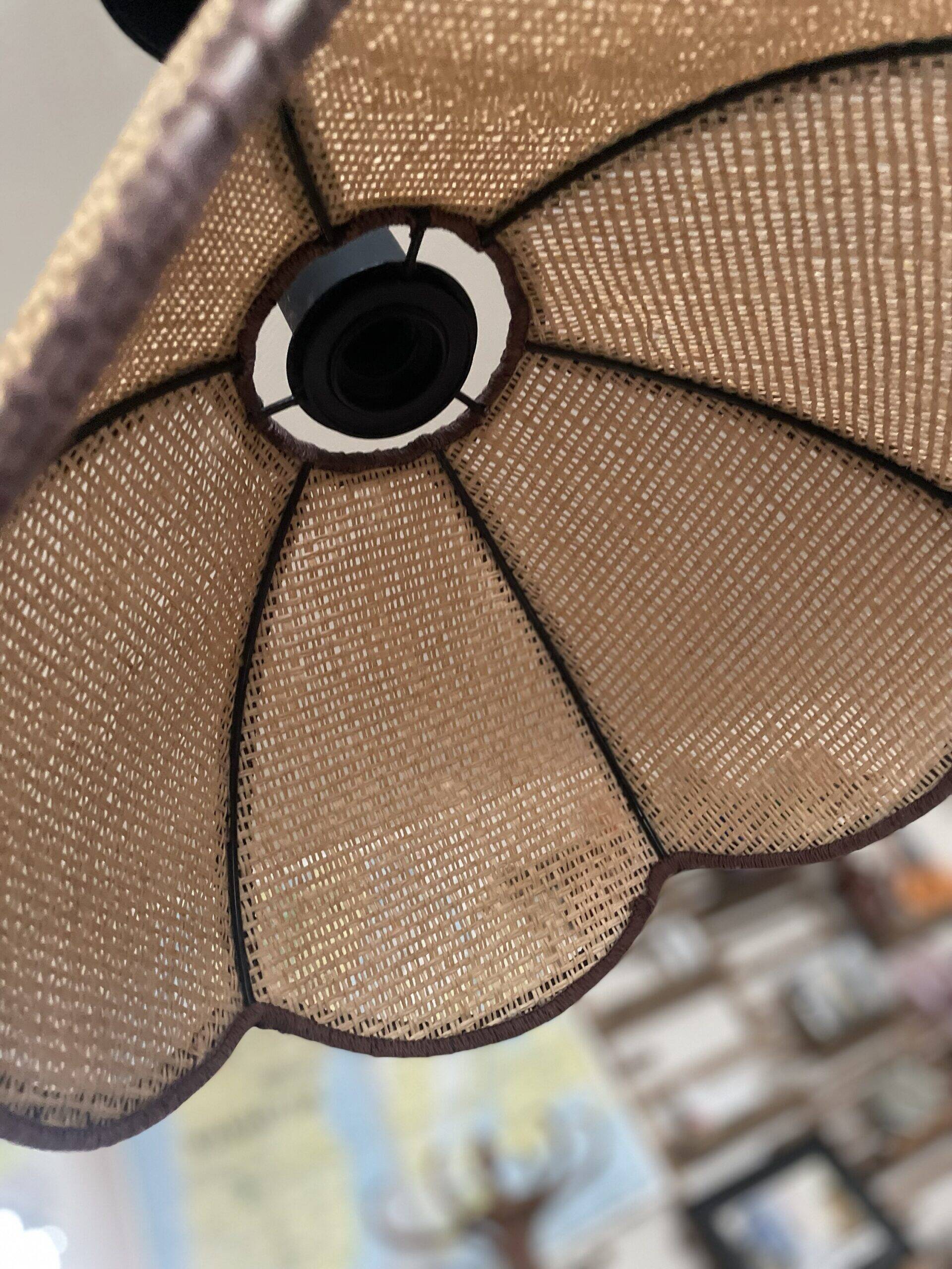 Suspension fleur en fibres