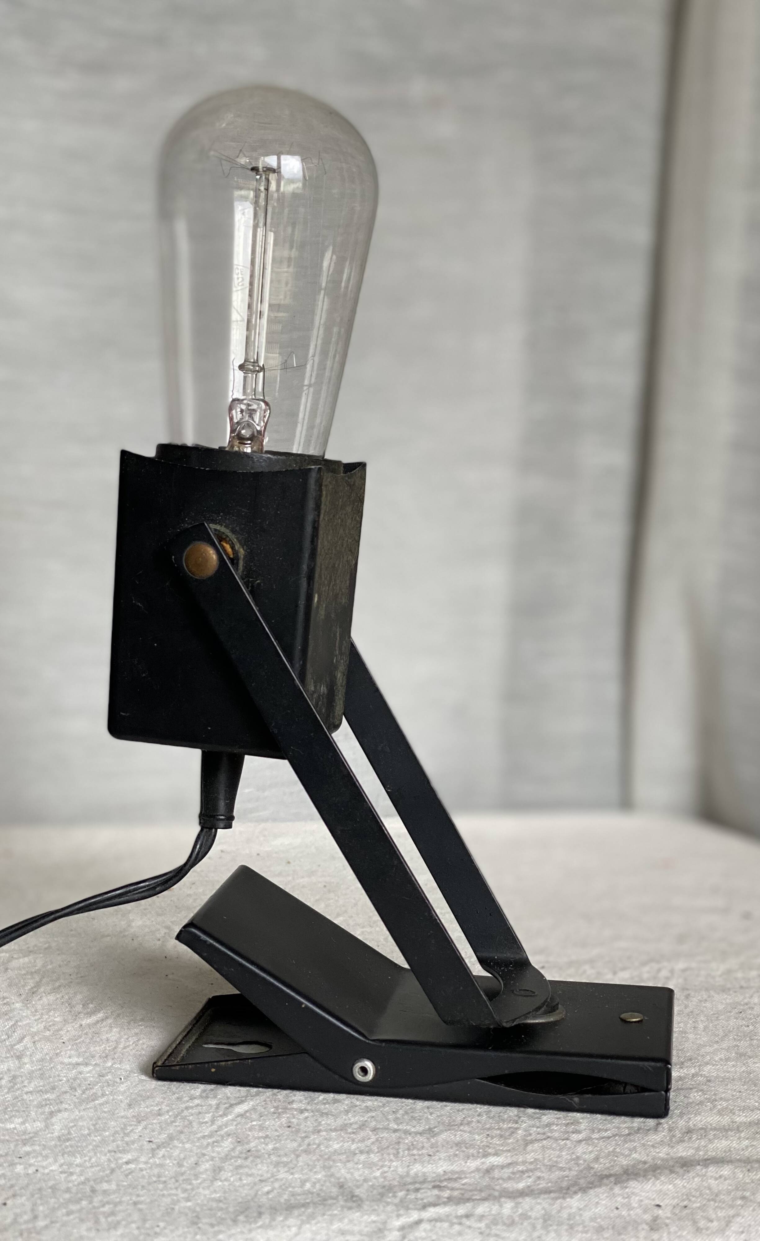 Lampe à pince moderniste LITA vintage 1960