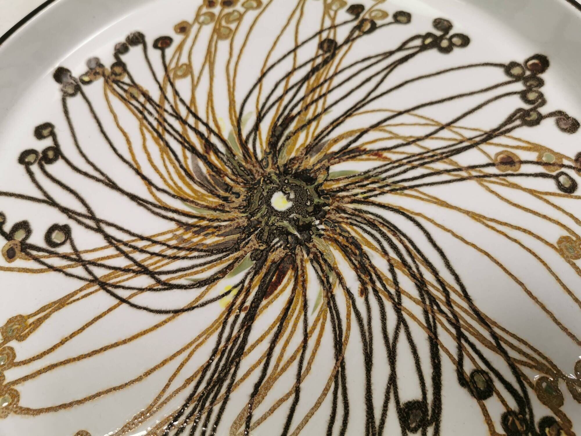 Royal Copenhagen Faience dish, designed by Ellen Malmer (EM) 1960s Denmark